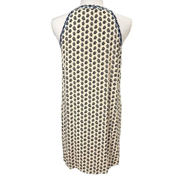 THML Embroidered Sleeveless Shift Dress Size S Halter Neck Boho Beachy Resort - Picture 5 of 10